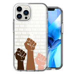 Apple iPhone 13 Pro Max BLM Equality Stand With You Double Layer Phone Case Cover