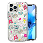 Apple iPhone 13 Pro Max Valentine's Day Candy Feels like Love Hearts Double Layer Phone Case Cover