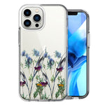 Apple iPhone 14 Pro Max Country Dried Flowers Design Double Layer Phone Case Cover