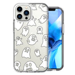 Apple iPhone 14 Pro Max Halloween Spooky Ghost Design Double Layer Phone Case Cover
