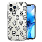 Apple iPhone 14 Pro Max Spooky Halloween Villains Design Double Layer Phone Case Cover