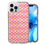Apple iPhone 13 Pro Max Infinity Hearts Design Double Layer Phone Case Cover
