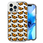 Apple iPhone 13 Pro Max Monarch Butterflies Design Double Layer Phone Case Cover
