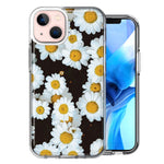 Apple iPhone 14 Cute Daisy Flowers Double Layer Phone Case Cover