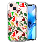 Apple iPhone 13 Mini Christmas Trees Holiday Festive Winter By BillyElleCo Double Layer Phone Case Cover