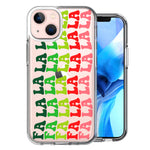 Apple iPhone 13 Deck The Halls Christmas Carol Falala Festive Lyric Vintage 70s Letters Double Layer Phone Case Cover