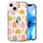 Apple iPhone 13 Mini Fall Autumn Fairy Pumpkins Thanksgiving Spooky Season Double Layer Phone Case Cover