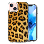 Apple iPhone 14 Classic Leopard Double Layer Phone Case Cover