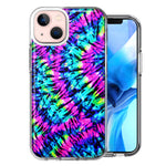 Apple iPhone 15 Plus Hippie Tie Dye Double Layer Phone Case Cover