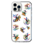 Apple iPhone 13 Pro Max Cute Fairy Cartoon Gnomes Dragons Monsters Hybrid Protective Phone Case Cover