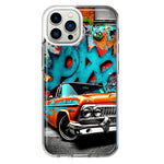 Apple iPhone 13 Pro Max Lowrider Painting Graffiti Art Hybrid Protective Phone Case Cover