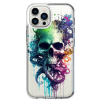 Apple iPhone 13 Pro Max Fantasy Octopus Tentacles Skull Hybrid Protective Phone Case Cover