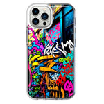 Apple iPhone 13 Pro Max Urban Graffiti Street Art Painting Hybrid Protective Phone Case Cover