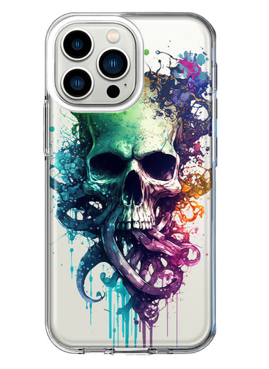 Apple iPhone 13 Pro Fantasy Octopus Tentacles Skull Hybrid Protective Phone Case Cover