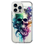 Apple iPhone 13 Pro Fantasy Octopus Tentacles Skull Hybrid Protective Phone Case Cover