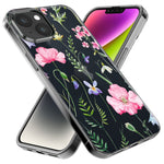 Apple iPhone 12 Pro Spring Pastel Wild Flowers Summer Classy Elegant Beautiful Hybrid Protective Phone Case Cover