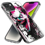 Apple iPhone 15 Pro Max Evil Joker Face Painting Graffiti Hybrid Protective Phone Case Cover