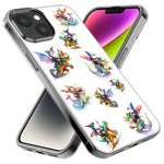 Apple iPhone 14 Pro Cute Fairy Cartoon Gnomes Dragons Monsters Hybrid Protective Phone Case Cover