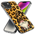 Apple iPhone 15 Pro Max Gnome Sunflower Leopard Hybrid Protective Phone Case Cover