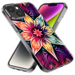 Apple iPhone 15 Pro Max Mandala Geometry Abstract Star Pattern Hybrid Protective Phone Case Cover