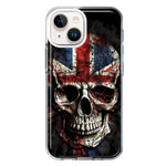 Apple iPhone 13 British UK Flag Skull Hybrid Protective Phone Case Cover