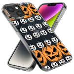 Apple iPhone 15 Pro Max Halloween Spooky Horror Scary Jack O Lantern Pumpkins Hybrid Protective Phone Case Cover