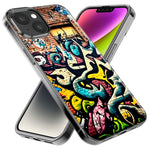 Apple iPhone 14 Urban Graffiti Wall Art Painting Hybrid Protective Phone Case Cover