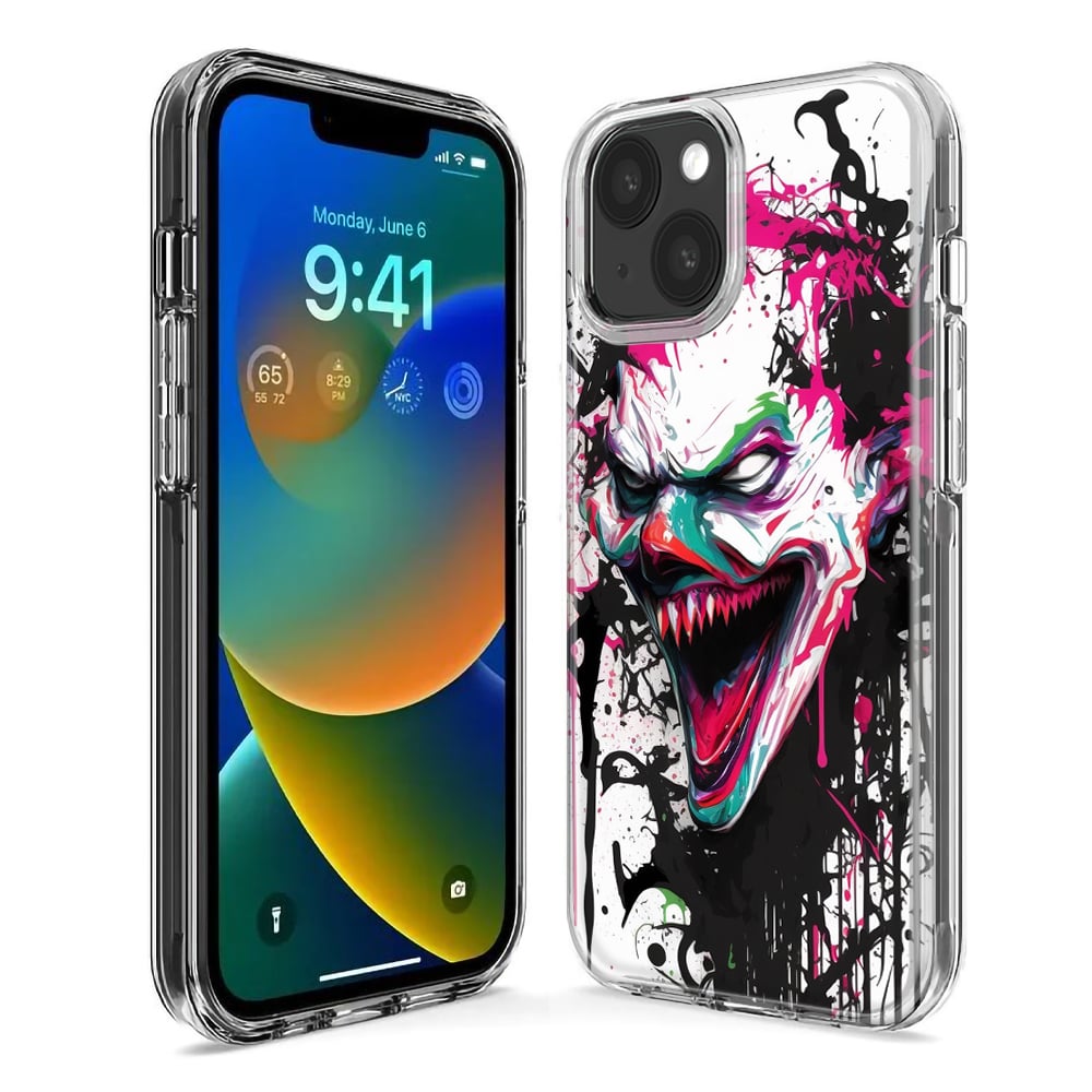 Evil Joker Face Painting Graffiti Design iPhone 12 Pro Max Case - Protect  Your Phone in Style in 2023