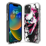 Apple iPhone 14 Pro Evil Joker Face Painting Graffiti Hybrid Protective Phone Case Cover