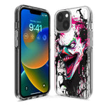 Apple iPhone 15 Pro Max Evil Joker Face Painting Graffiti Hybrid Protective Phone Case Cover