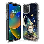 Apple iPhone XS Stars Moon Starry Night Space Gnome Hybrid Protective Phone Case Cover