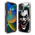 Apple iPhone XS Laughing Joker Painting Graffiti Hybrid Protective Phone Case Cover
