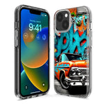 Apple iPhone 15 Pro Max Lowrider Painting Graffiti Art Hybrid Protective Phone Case Cover