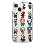 Apple iPhone 15 Plus Cute Classic Halloween Spooky Cartoon Characters Hybrid Protective Phone Case Cover
