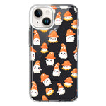 Apple iPhone 15 Cute Cartoon Mushroom Ghost Characters Hybrid Protective Phone Case Cover