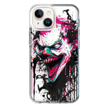 Apple iPhone 14 Evil Joker Face Painting Graffiti Hybrid Protective Phone Case Cover