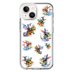 Apple iPhone 14 Plus Cute Fairy Cartoon Gnomes Dragons Monsters Hybrid Protective Phone Case Cover