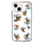 Apple iPhone 15 Plus Cute Fairy Cartoon Gnomes Dragons Monsters Hybrid Protective Phone Case Cover