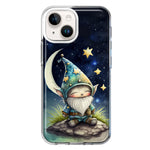 Apple iPhone 14 Stars Moon Starry Night Space Gnome Hybrid Protective Phone Case Cover