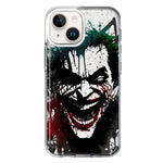 Apple iPhone 14 Laughing Joker Painting Graffiti Hybrid Protective Phone Case Cover