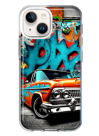 Apple iPhone 14 Plus Lowrider Painting Graffiti Art Hybrid Protective Phone Case Cover