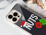 Apple iPhone SE 2nd 3rd Generation Christmas Funny Couples Chest Nuts Ornaments Hybrid Protective Phone Case Cover