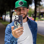 Apple iPhone 15 Pro Max Stars Moon Starry Night Space Gnome Hybrid Protective Phone Case Cover