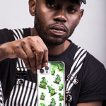 Apple iPhone 15 Pro Max Gnomes Shamrock Lucky Green Clover St. Patrick Hybrid Protective Phone Case Cover