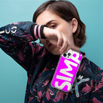 Apple iPhone 11 Pro Max Hot Pink Clear Funny Text Quote Simp Hybrid Protective Phone Case Cover