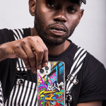 Apple iPhone 15 Pro Max Urban Graffiti Street Art Painting Hybrid Protective Phone Case Cover