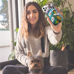 Apple iPhone 12 Pro White Daisies Graffiti Wall Art Painting Hybrid Protective Phone Case Cover