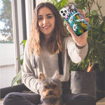 Apple iPhone 15 Pro Max White Daisies Graffiti Wall Art Painting Hybrid Protective Phone Case Cover