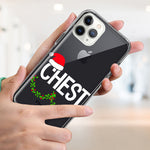 Apple iPhone 11 Pro Christmas Funny Ornaments Couples Chest Nuts Hybrid Protective Phone Case Cover