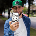 Apple iPhone 15 Pro Max Black Clear Funny Text Quote Bussin Hybrid Protective Phone Case Cover